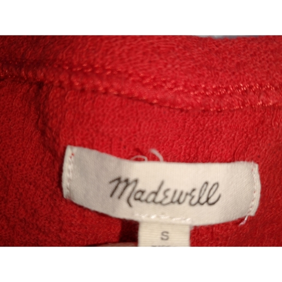 Madewell Top Size S Red - Picture 8 of 10